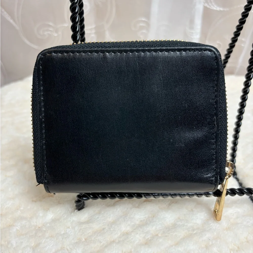 Lodis Black Leather Zip Around RFID Protection Wallet